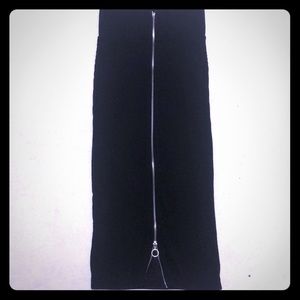 HM Black midi calf length skirt